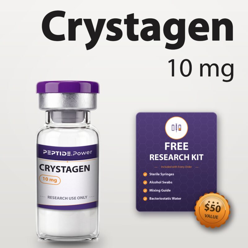 Crystagen: 10 mg - Pre-Mixed Research Peptide Pen, 99%+ Purity (CoA) | PEPTIDE.Power