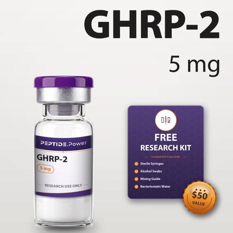 GHRP-2: 5 mg - Pre-Mixed Research Peptide Pen, 99%+ Purity (CoA) | PEPTIDE.Power