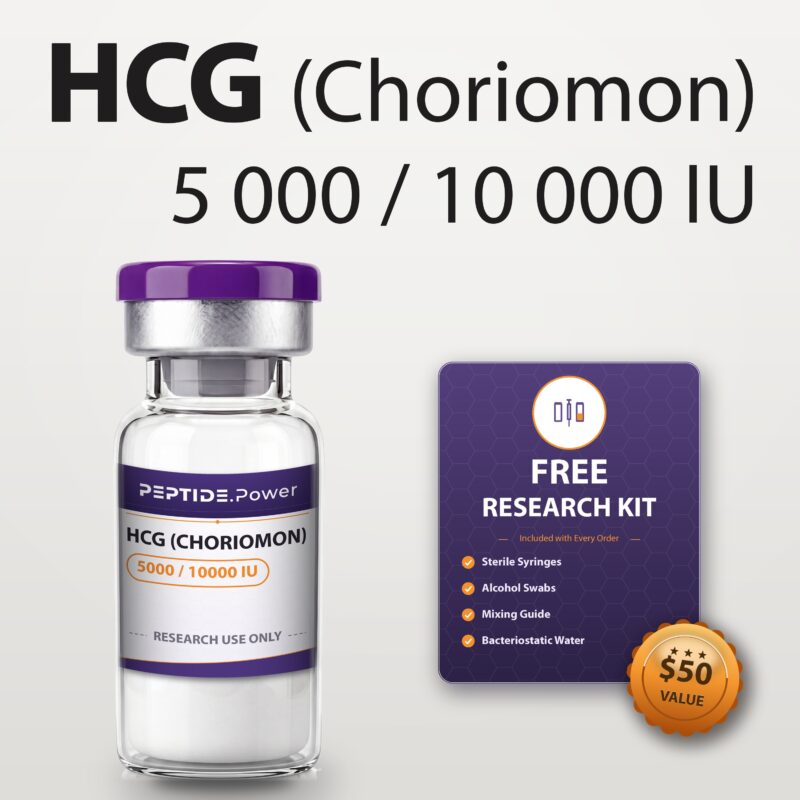 HCG (Choriomon): 10 000 IU / 5000 IU - Pre-Mixed Research Peptide Pen, 99%+ Purity (CoA) | PEPTIDE.Power