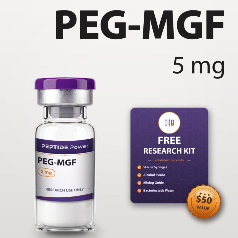 PEG-MGF: 5 mg - Pre-Mixed Research Peptide Pen, 99%+ Purity (CoA) | PEPTIDE.Power