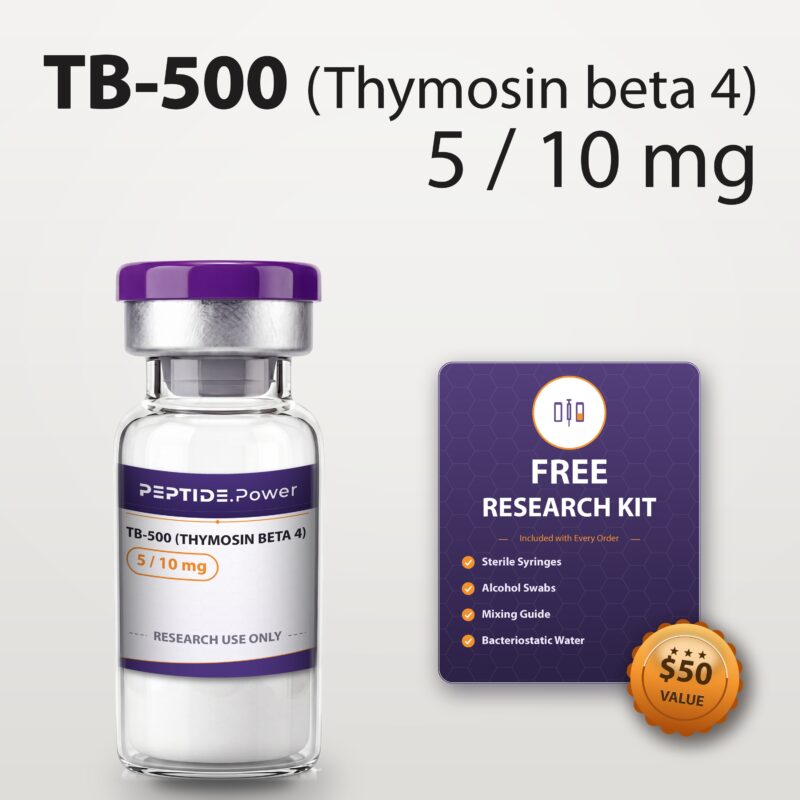 TB 500 (Thymosin Beta 4): 5 mg / 10 mg - Pre-Mixed Research Peptide Pen, 99%+ Purity (CoA) | PEPTIDE.Power