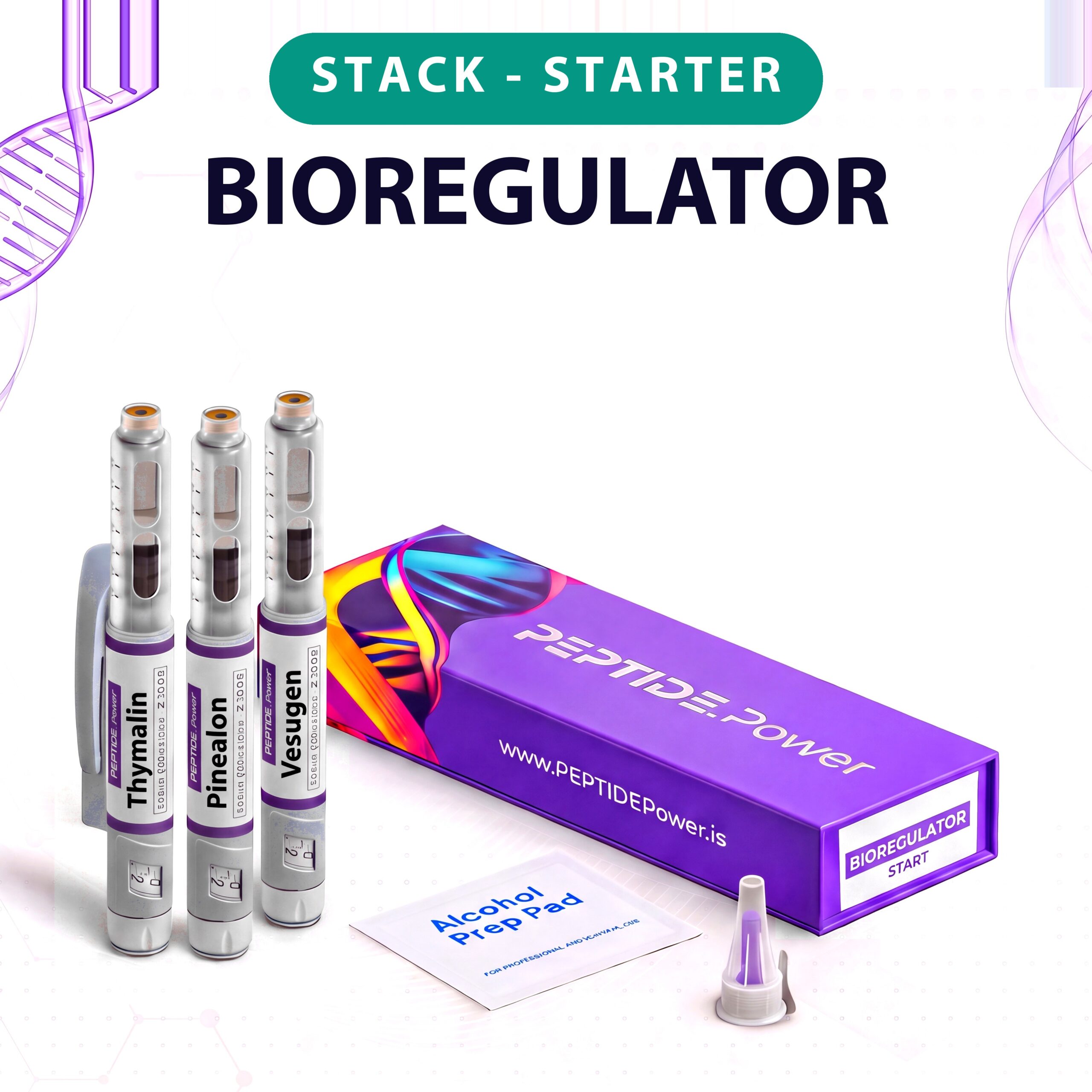 Bioregulator - Start - PEPTIDE.Power Bioregulator - Start - Research Peptide Vial Kit, 99%+ Purity (CoA) | PEPTIDE.Power