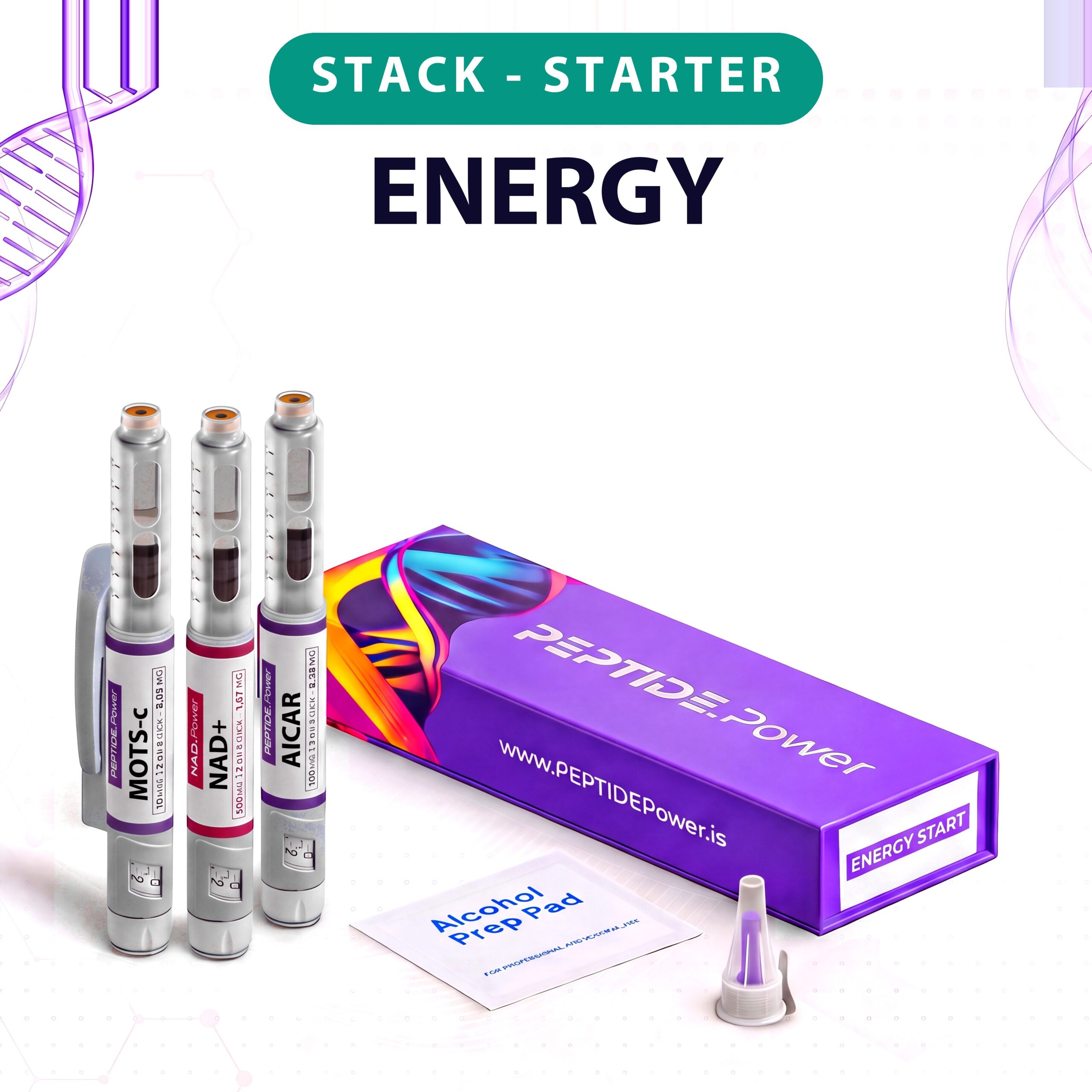 Energy - Start - PEPTIDE.Power Energy - Start - Research Peptide Vial Kit, 99%+ Purity (CoA) | PEPTIDE.Power