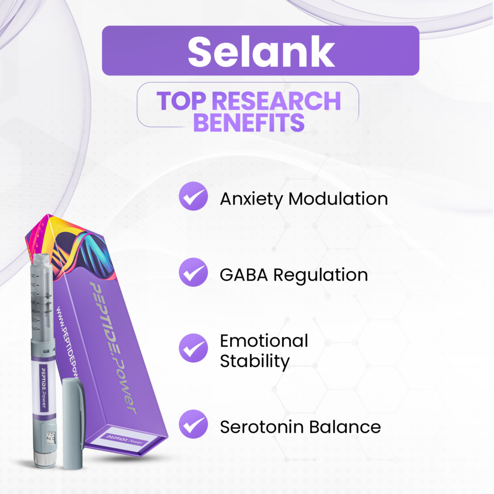 Selank Benefits: Anxiety Modulation, GABA Regulation, Emotional Stability, Serotonin Balance