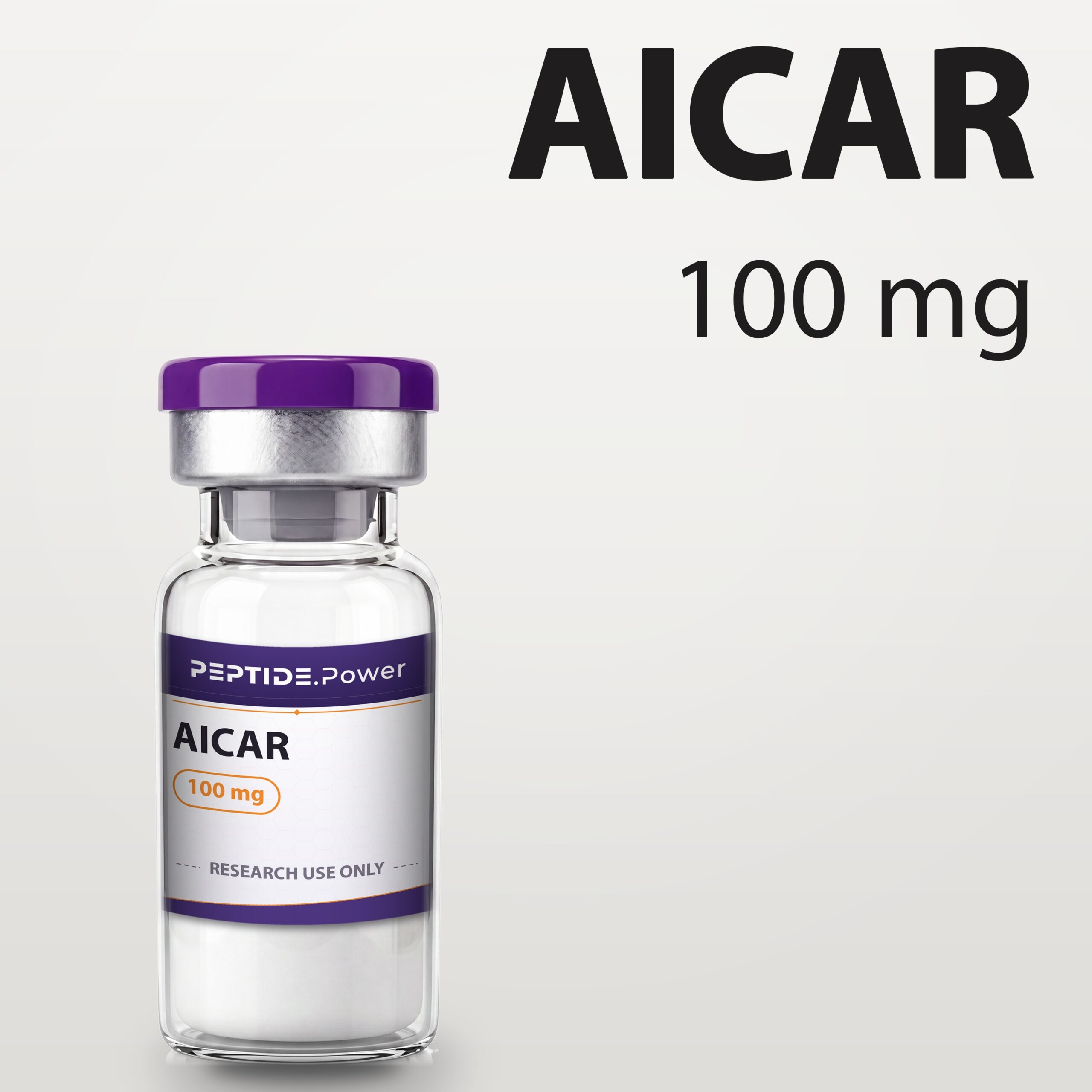 AICAR - PEPTIDE.Power AICAR: 100 mg - Research Peptide Vial Kit, 99%+ Purity (CoA) | PEPTIDE.Power