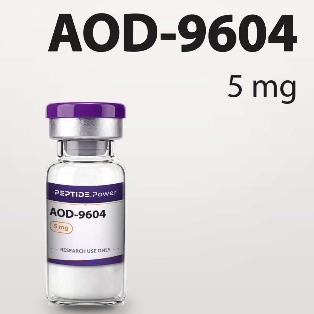 AOD-9604: 5 mg / 10 mg - Research Peptide Vial Kit, 99%+ Purity (CoA) | PEPTIDE.Power