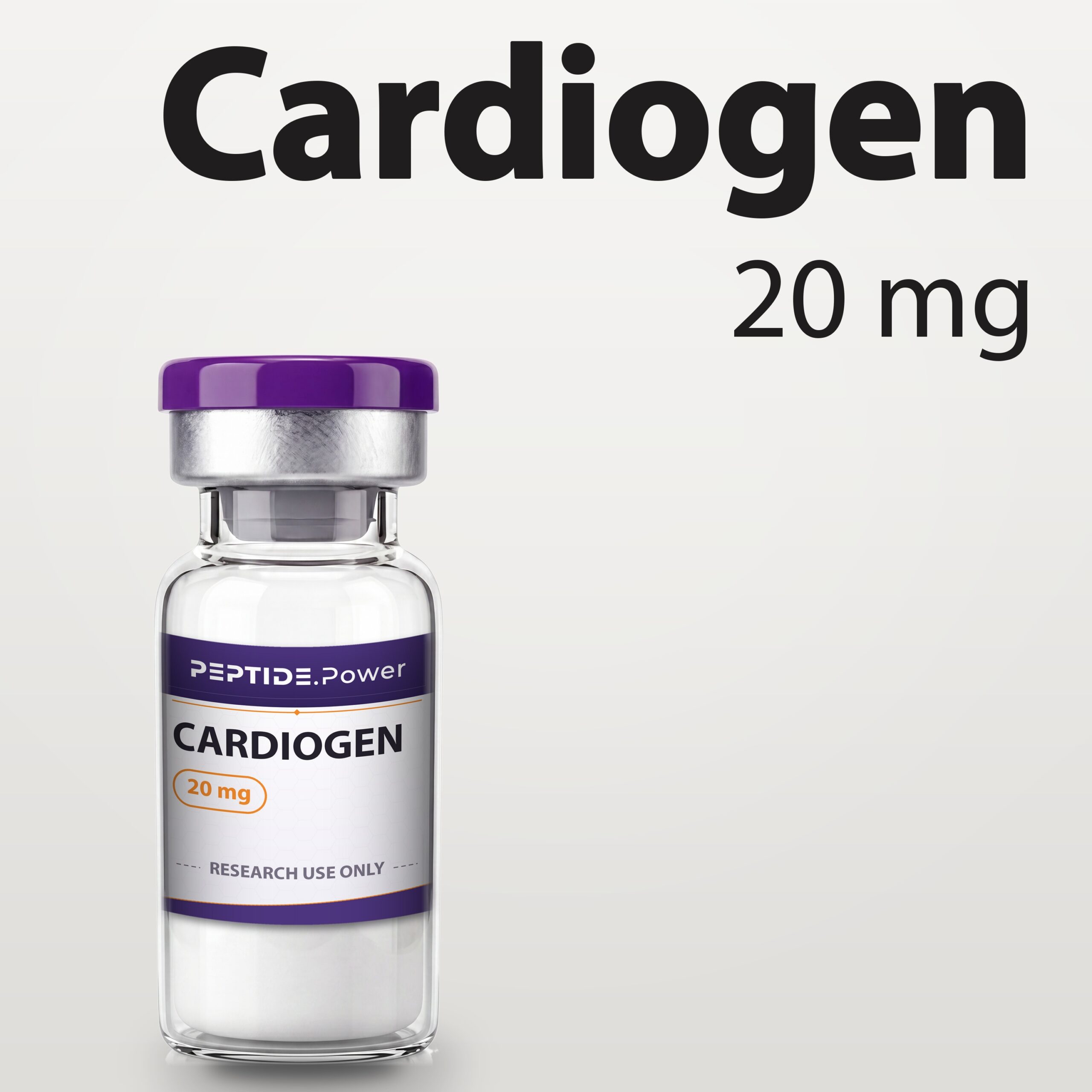 Cardiogen - PEPTIDE.Power Cardiogen: 20 mg - Research Peptide Vial Kit, 99%+ Purity (CoA) | PEPTIDE.Power