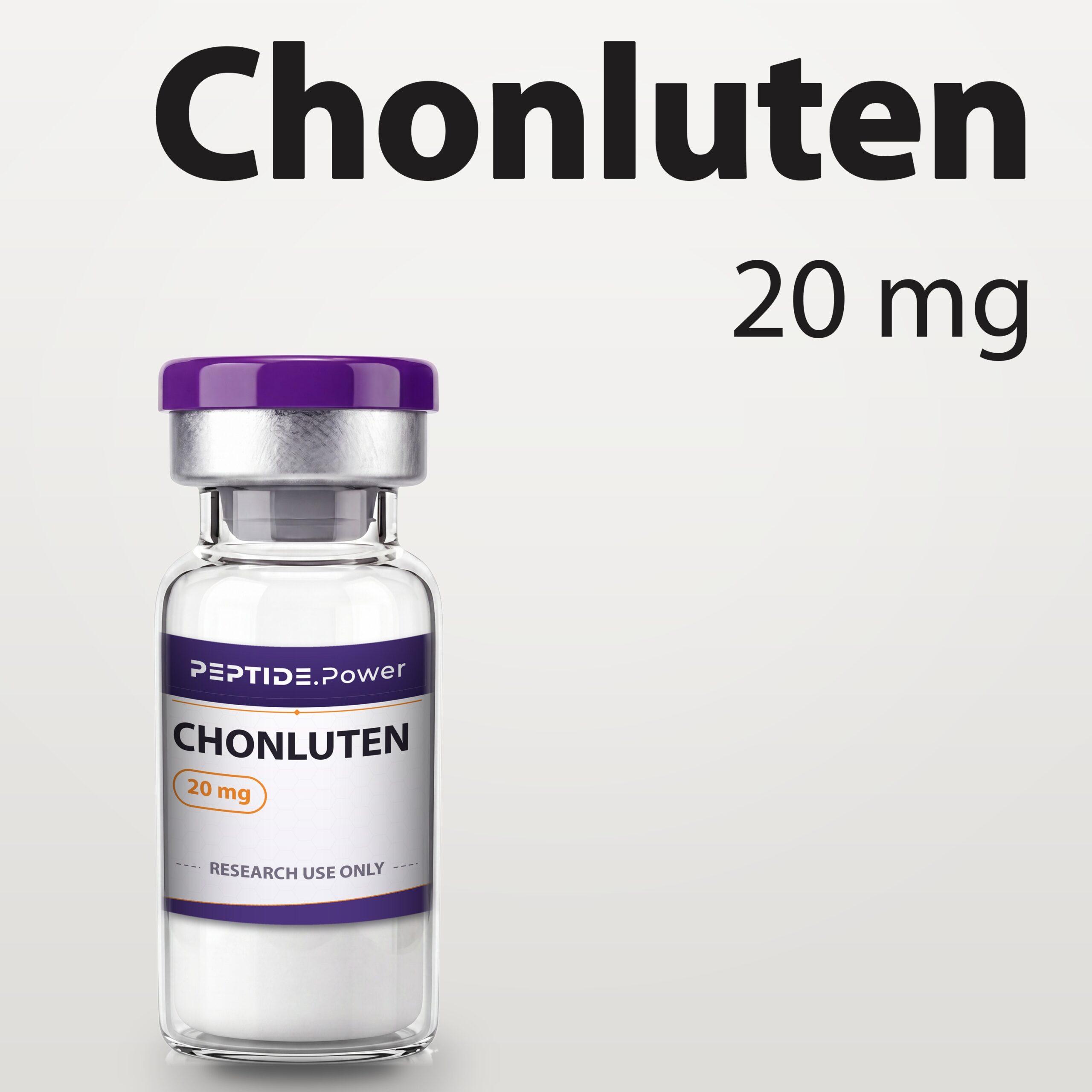 Chonluten - PEPTIDE.Power Chonluten: 20 mg - Research Peptide Vial Kit, 99%+ Purity (CoA) | PEPTIDE.Power