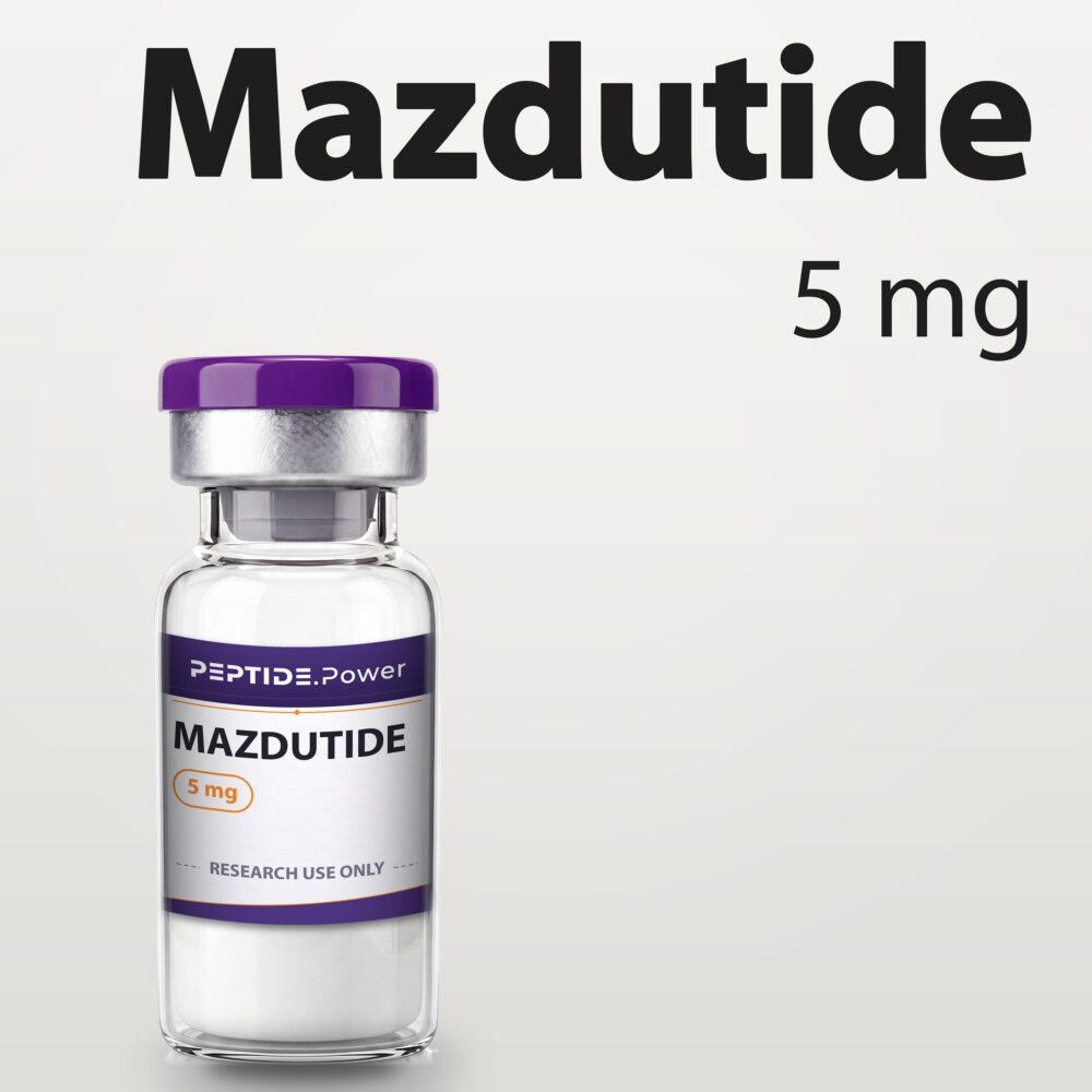 Mazdutide: 5 mg - Research Peptide Vial Kit, 99%+ Purity (CoA) | PEPTIDE.Power