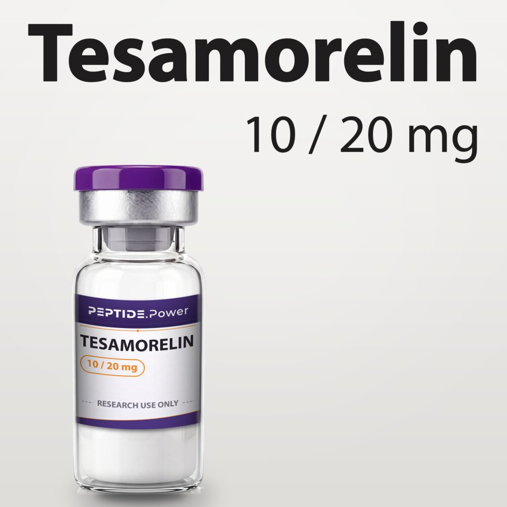 Tesamorelin: 10 mg / 20 mg - Research Peptide Vial Kit, 99%+ Purity (CoA) | PEPTIDE.Power