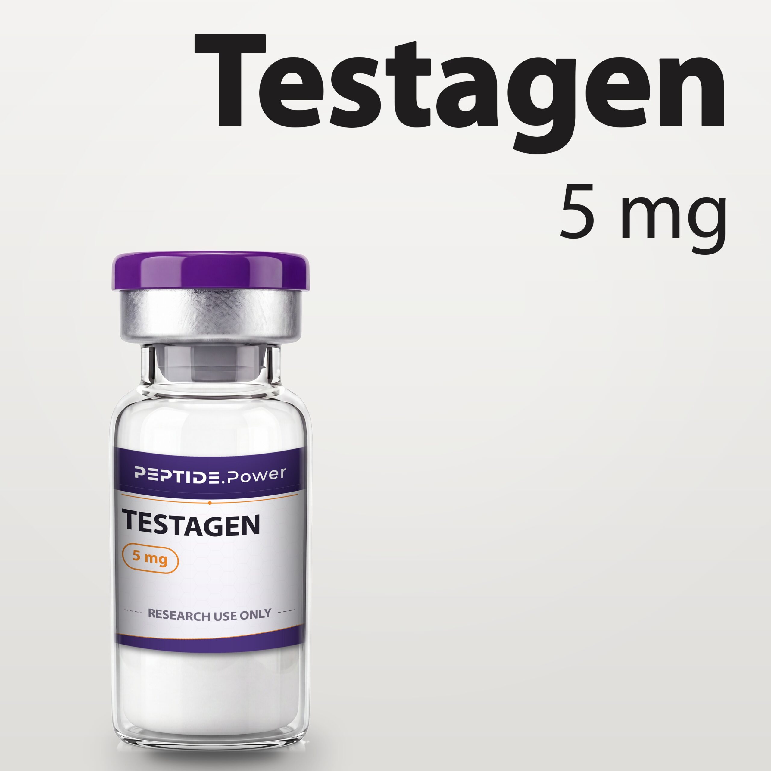 Testagen - PEPTIDE.Power Testagen: 5 mg - Research Peptide Vial Kit, 99%+ Purity (CoA) | PEPTIDE.Power