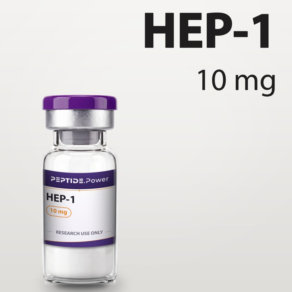 HEP-1: 10 mg - Research Peptide Vial Kit, 99%+ Purity (CoA) | PEPTIDE.Power