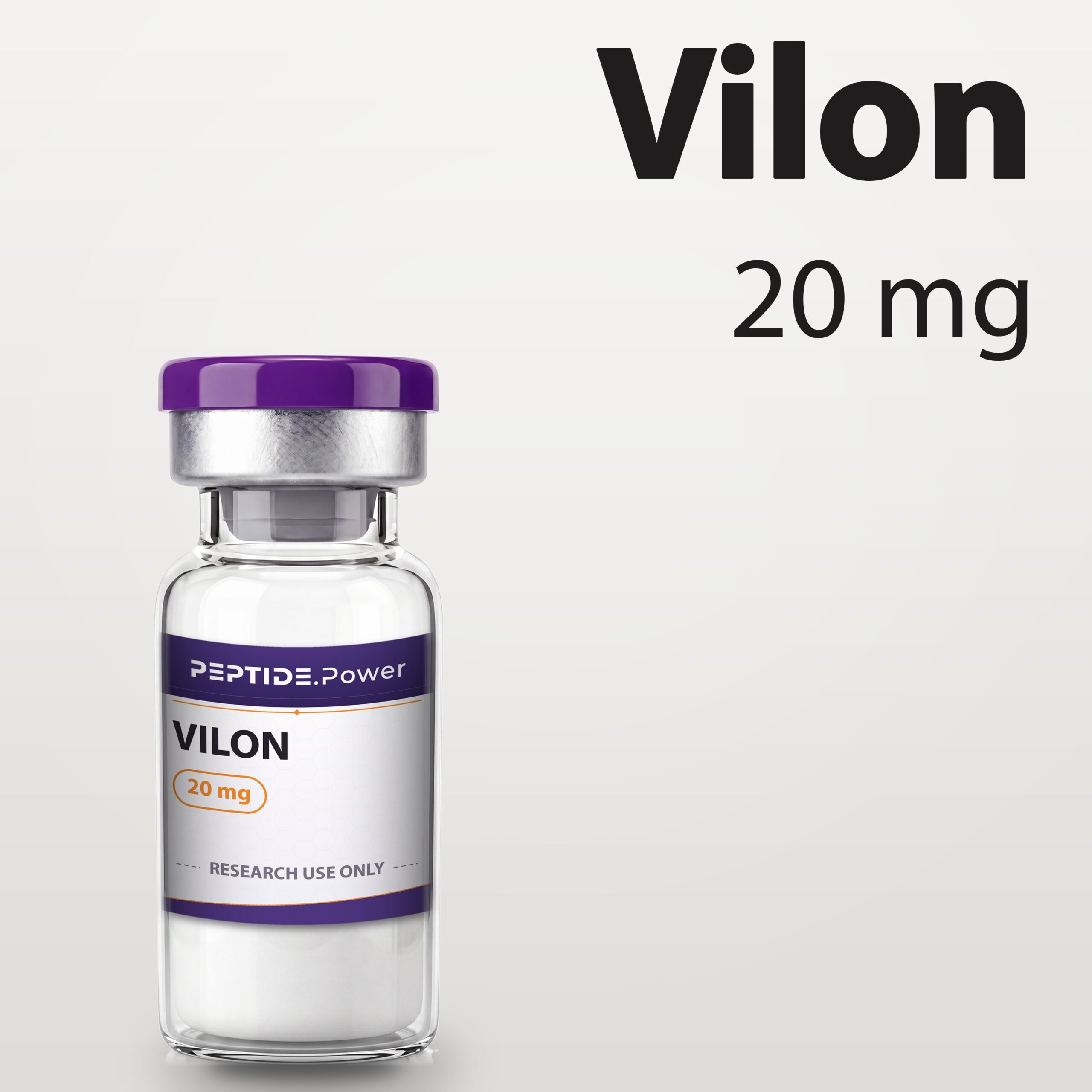 Vilon - PEPTIDE.Power Vilon: 20 mg - Research Peptide Vial Kit, 99%+ Purity (CoA) | PEPTIDE.Power