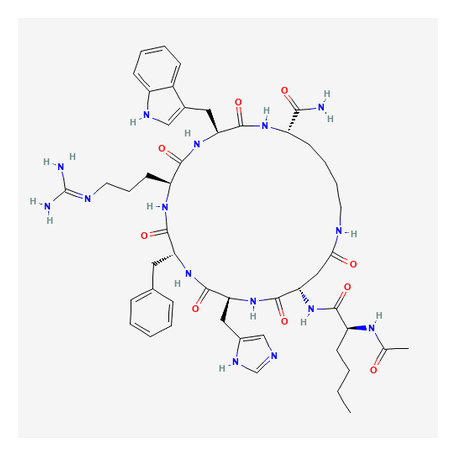 2D chemical structure of Melanotan II - Synthetic Alpha-MSH Analog Peptide, Research Reference Material
