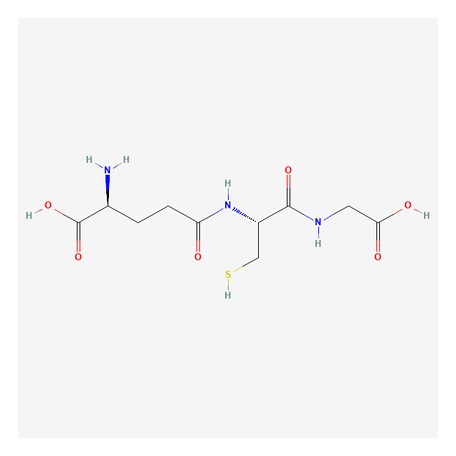 2D chemical structure of Glutathione - Tripeptide Antioxidant Compound, Reference Material