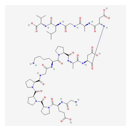 2D chemical structure of BPC-157 Capsules - Synthetic Pentadecapeptide, Research Reference Material