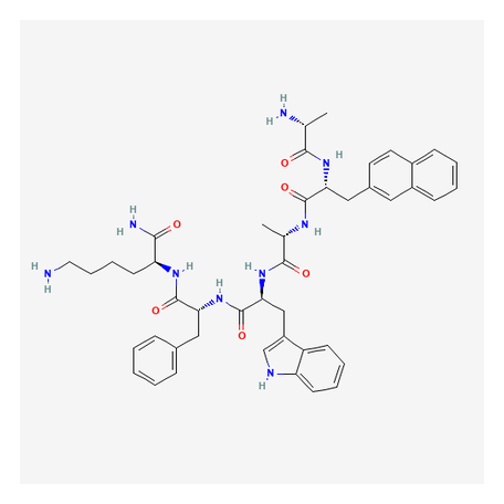 2D chemical structure of GHRP-2 - Ghrelin Receptor Agonist Hexapeptide, Research Reference Material