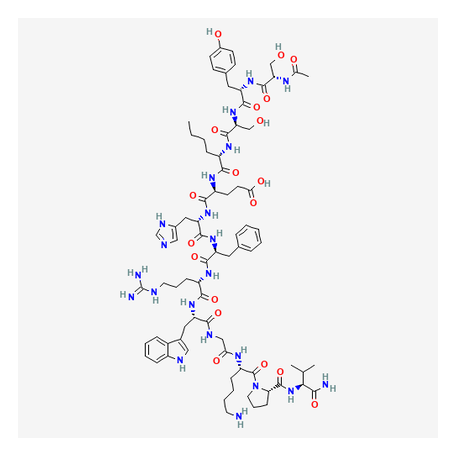 2D chemical structure of Melanotan I - Synthetic Alpha-MSH Analog Peptide, Research Reference Material