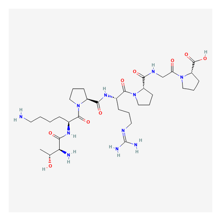 2D chemical structure of Selank - Synthetic Tuftsin Analog Peptide, Research Reference Material