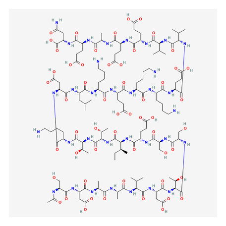 2D chemical structure of Thymosin Alpha 1 - Synthetic Thymic Peptide, Research Reference Material