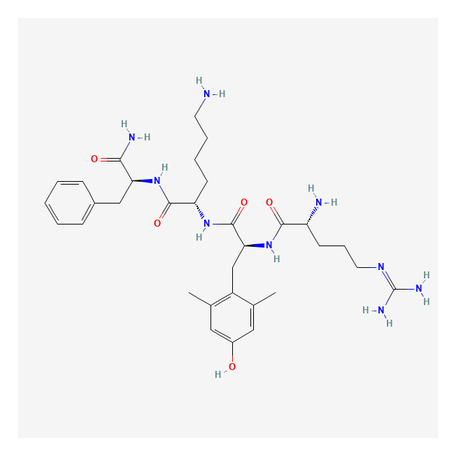 2D chemical structure of SS-31 - Mitochondria-Targeted Synthetic Tetrapeptide, Research Reference Material