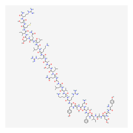 2D chemical structure of Sermorelin - Synthetic GHRH Analog, Research Reference Material
