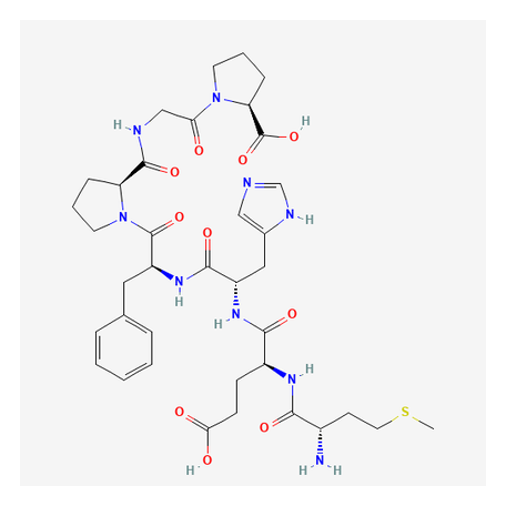 2D chemical structure of Semax - Synthetic ACTH-Derived Heptapeptide, Research Reference Material