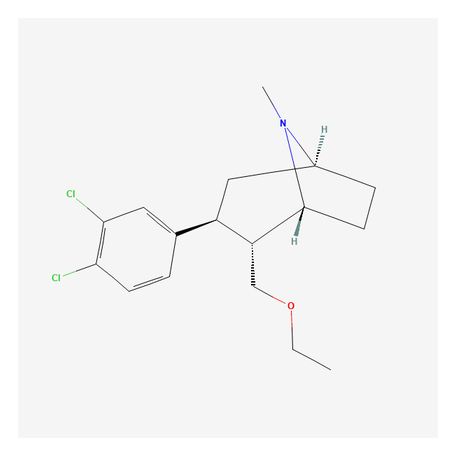 2D chemical structure of Tesofensin - Synthetic Monoamine Reuptake Inhibitor, Research Reference Material